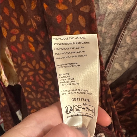 11. Free People • NWT Shayla Wrap Midi Chocolate Combo - Picture 8 of 8